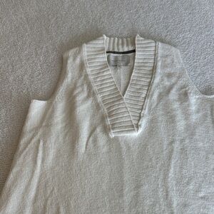 Brochu Walker Celia Tank Sweater- Salt White Cotton